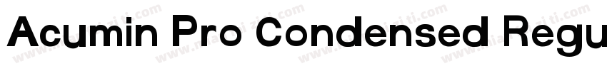 Acumin Pro Condensed Regular字体转换